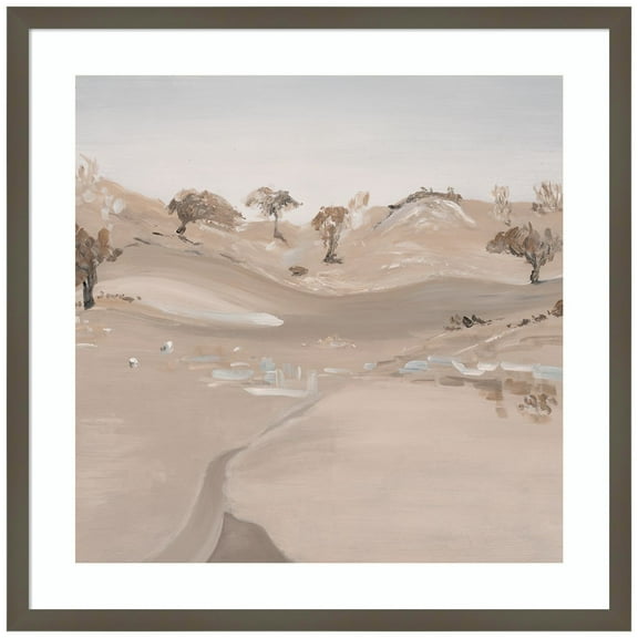 Amanti Art Muted Oasis Wood Framed Wall Art Print