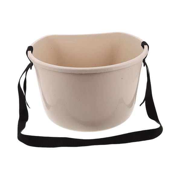 NICEXMAS Over The Shoulder Garden Picking Bucket Plastic Fruit and Vegetable Harvesting Basket with Adjustable Strap