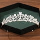 thumbnail image 5 of Corona y Tiara de Color plateado para mujer, accesorios para el cabello de boda, corona para novia, Diadema de diamantes de imitación de cristal, 5 of 5