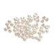 thumbnail image 4 of 100 cuentas con agujeros hechas a mano, bolas de abalorios, cuentas espaciadoras blancas para manualidades. 4mm, 4 of 9