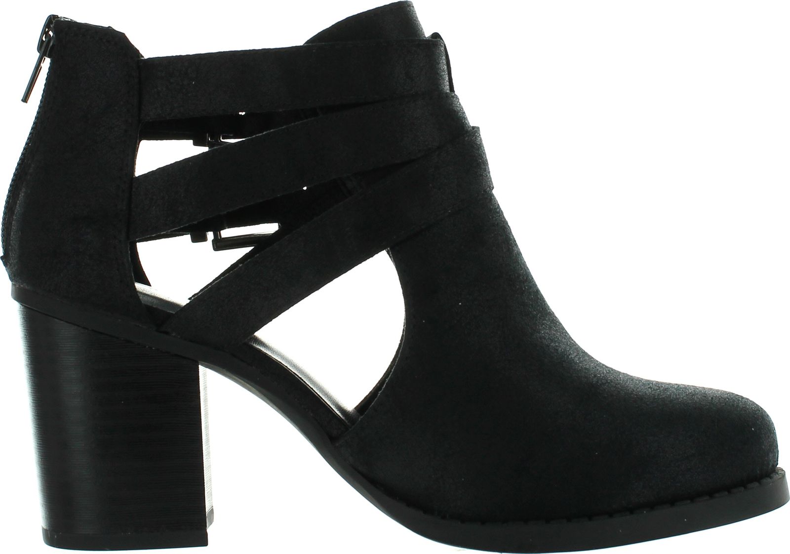 black bootie low heel