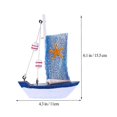 thumbnail image 2 of Model Sail Boat Decorations Beach Event Decoration Resin Material 4Pcs, 2 of 5