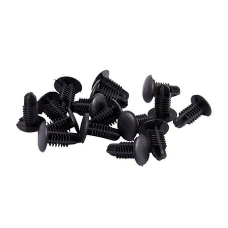 

16Pcs Plastic Rivets 4mm x 5mm x 15mm Black