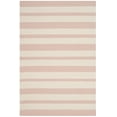 thumbnail image 2 of SAFAVIEH Kids Varied Striped Wool Area Rug, Pink/Ivory, 4' x 6', 2 of 6