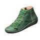 thumbnail image 2 of Fiudx Zapatos Planos Informales de Cuero con Cordones para Mujer, Calzado Moderno con Cremallera Lateral, Zapatos Ligeros y Cómodos, Estilo Primavera-Verano, Ropa Informal para Uso Diario, Ropa de Fi, 2 of 4