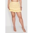 thumbnail image 3 of Women's Plus Size Crochet Ruffle Trim Mini Skirt, 3 of 4