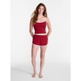 thumbnail image 2 of No Boundaries Sports Tank Top and Shorts Sleep Set, 2-Piece, Women's XS-XXL, 2 of 5