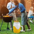 thumbnail image 4 of Accessoires de Fête Gonflables Glace Servant Buffet Bar Boisson Alimentaire Récipient de Salade Portable Pliable Plateau de Service, 4 of 8