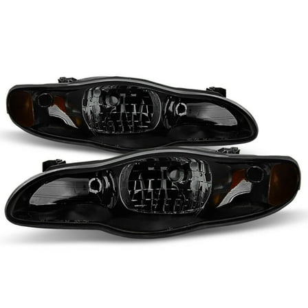 Geelife Chevry For Chevy SS "SINISTER BLACK" Smoke Headlight Assembly Lamp Pair