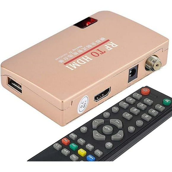 RF Demodulator Coaxial to HDMI UHF Modulator VHF Adapter Coax Converter for Old Video CD Player VHS Videodisc Betamax JVC Camcorder Atari 2600 VCR PS1 NES SNES to HDTV HD Digital Monitor Projector TV