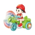 thumbnail image 2 of Triciclo eléctrico novedoso para niños, juguete para niños con luces, música, juguetes para jardín de infantes Verde, 2 of 9