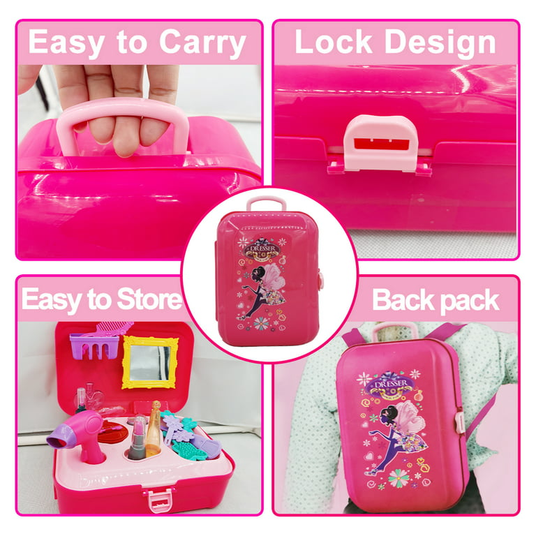 Plastic Beauty Make Up Kit Toy Suitcase Set, Child Age Group: 4-6 Yrs