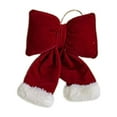 thumbnail image 2 of Christmas Velvet Bows,Wine Red Wreath Gift Bows Vintage Xmas Velvet Ribbon Bow Ornaments for Christmas Farmhouse Tree Garland DIY Craft Wrapping Decorative(Small,5.9"), 2 of 7