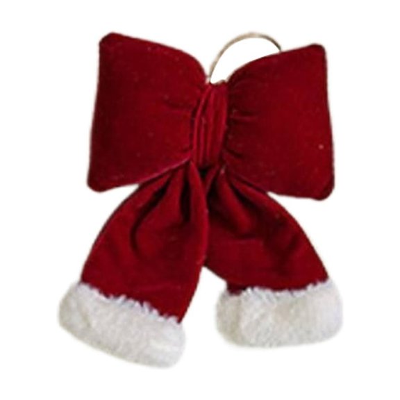 5.9"x 4.33" Red Velvet Christmas Bows, Large Decorative Velvet Bows for Wreath, Garland, Tree Decor, Holiday Party Decoration, Bow