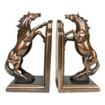 thumbnail image 3 of Two Fine Horses Standing On Hind Legs Bookends Bronze Electroplated Figurine, 3 of 6