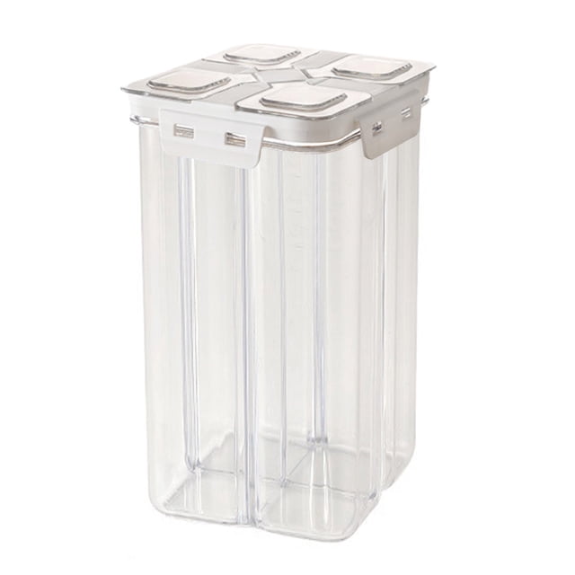 Tumotour 1 Pce Baril Multigrains Réservoir Scellé de Qualité Alimentaire Réservoir Multigrains Résistant aux Cendres et à l'Eau Collecte de Grains Multi-Compartiments