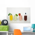 thumbnail image 1 of Row Colorful Smoothies Wall Mural Decal by Wallmonkeys Vinyl Peel and Stick Graphic (36 in W x 16 in H), 1 of 4