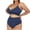 Blue, variant on Womens Bikini Underwear Women's Triangle Bikini Floral String Bikini Set Two Piece Swimsuit Bathing Suits,Khaki 3XL