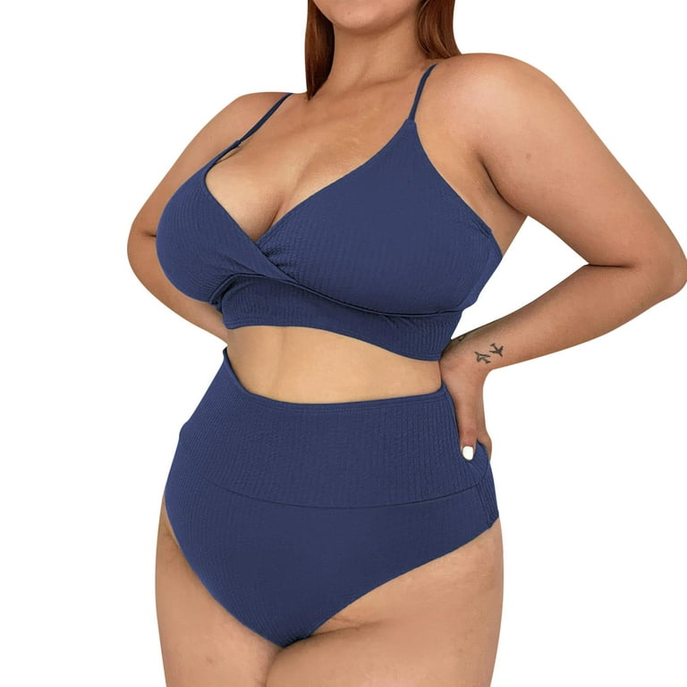 Stock Drop Bandage Push Up Bra Women's Two Piece Dresses for Teens Bathing  Suit with Shorts Bottom plus Size Swim Tops for Women Swimming Shorts for