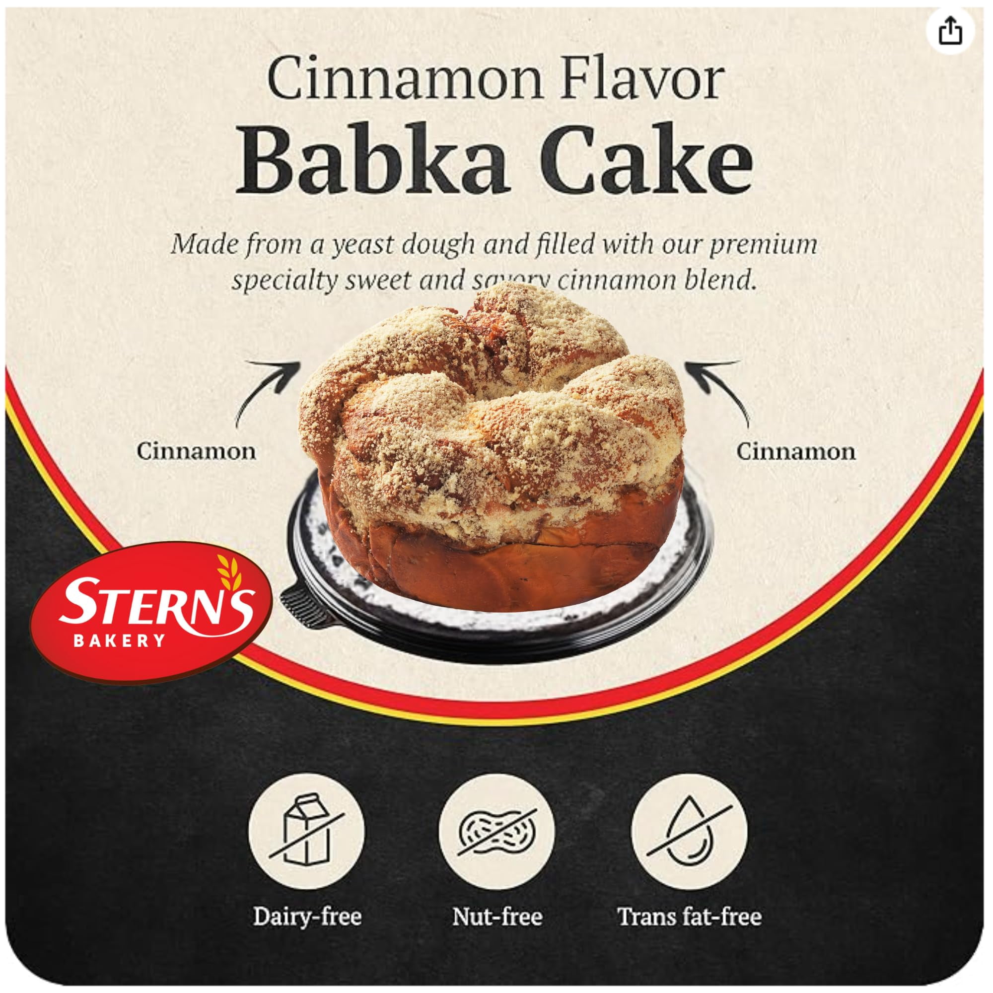 Chocolate Babka Cake | Fresh & Delicious Coffee Cake | Traditional Hungarian Chocolate Babka Bread |Holiday Gourmet Cookie Gift | Christmas Valentine Thanksgiving | Gift Idea for Men Women and Family
