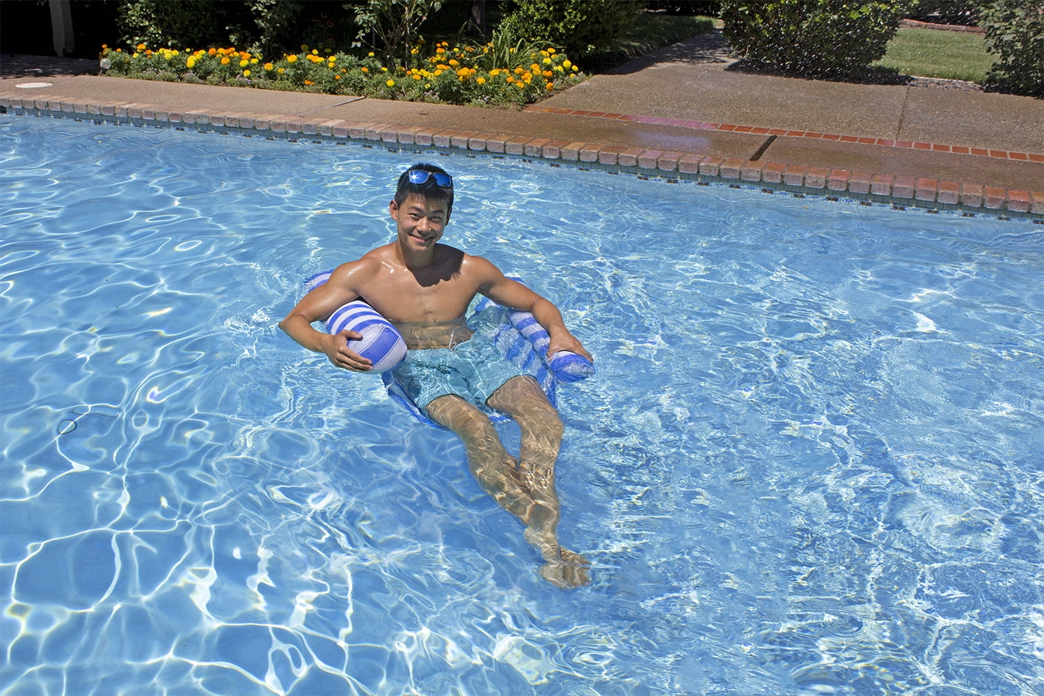 Poolmaster Blue Water Hammock Lounger