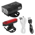 thumbnail image 2 of USB Rechargeable Bike Light Set, Long Lasting Heat Dissipation Corrosion Resistance Impact Resistance Bike Lights Front and Rear  for Emergency for Outdoor, 2 of 8