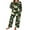 08-Green Leaf Lily, variant on MINTREUS Pajamas for Women Set 2 Piece Lounge Set Long Sleeve Pjs Long Pants Sleepwear with Pockets