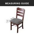 thumbnail image 4 of Fundas de asiento Genina impermeables para sillas de comedor (4 unidades), 4 of 7