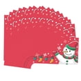 thumbnail image 4 of 50 piezas tarjetas de tarjetas de números de adorno de números de para BLESIY Tarjeta roja del muñeco de nieve, 4 of 8