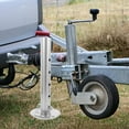 thumbnail image 4 of FONDOTIN Replacement Drop Foot Silver Trailer Jack with Hand Operated Drop Leg for Trailer Accessories, 4 of 8