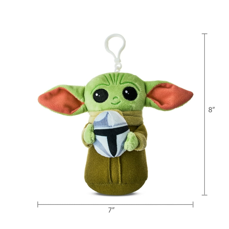 Star Wars Grogu Easter Plush Clip by Ruz, Green, 5.5 inches Tall