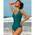 thumbnail image 5 of Womes Double Straps 1 Piece Swimsuit Tummy Control Bath Suit, 5 of 5