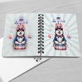 thumbnail image 4 of Happy 4th of July Patriotic Siberian Husky Marching Band Uniform Balloons Fireworks Spiral Bound Journal Husky Dog Lover Gifts 5x7in Spiral Notebook - 13009, 4 of 5
