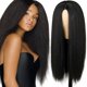 thumbnail image 1 of Peluca recta Peluca de pelo liso para mujer Peluca de pelo largo liso Fibra resistente al calor, 1 of 5
