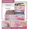 thumbnail image 6 of GGI International Dresser w/ 5 Drawers Furniture Storage Chest for Home, Bedroom Tie-Dye Pink, 6 of 9