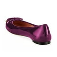thumbnail image 4 of YDN Women Simple Bowknot Round Closed Toe Comfortable Ballets Slip On Ballet Flats Heel Walking Office Outfit Slide Shoes Size 9 Purple, 4 of 4