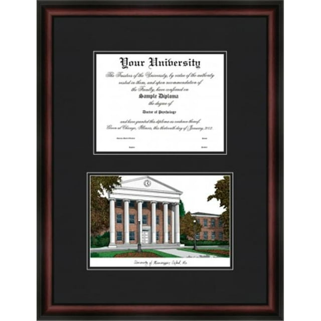Campus Images MS999D Université de Mississippi Diplomate - Acajou Satiné