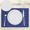thumbnail image 3 of Ambesonne Abstract Place Mats Set of 4, Geometric Mosaics, Standard Size, Orange Yellow and Blue, 3 of 6