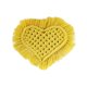 thumbnail image 2 of Posavasos de algodón absorbente para café, bebidas, tejido a mano con borlas, posavasos para bar, aromaterapia artística, decoración de jarrones, comedor, calor (corazón de amor), 2 of 8