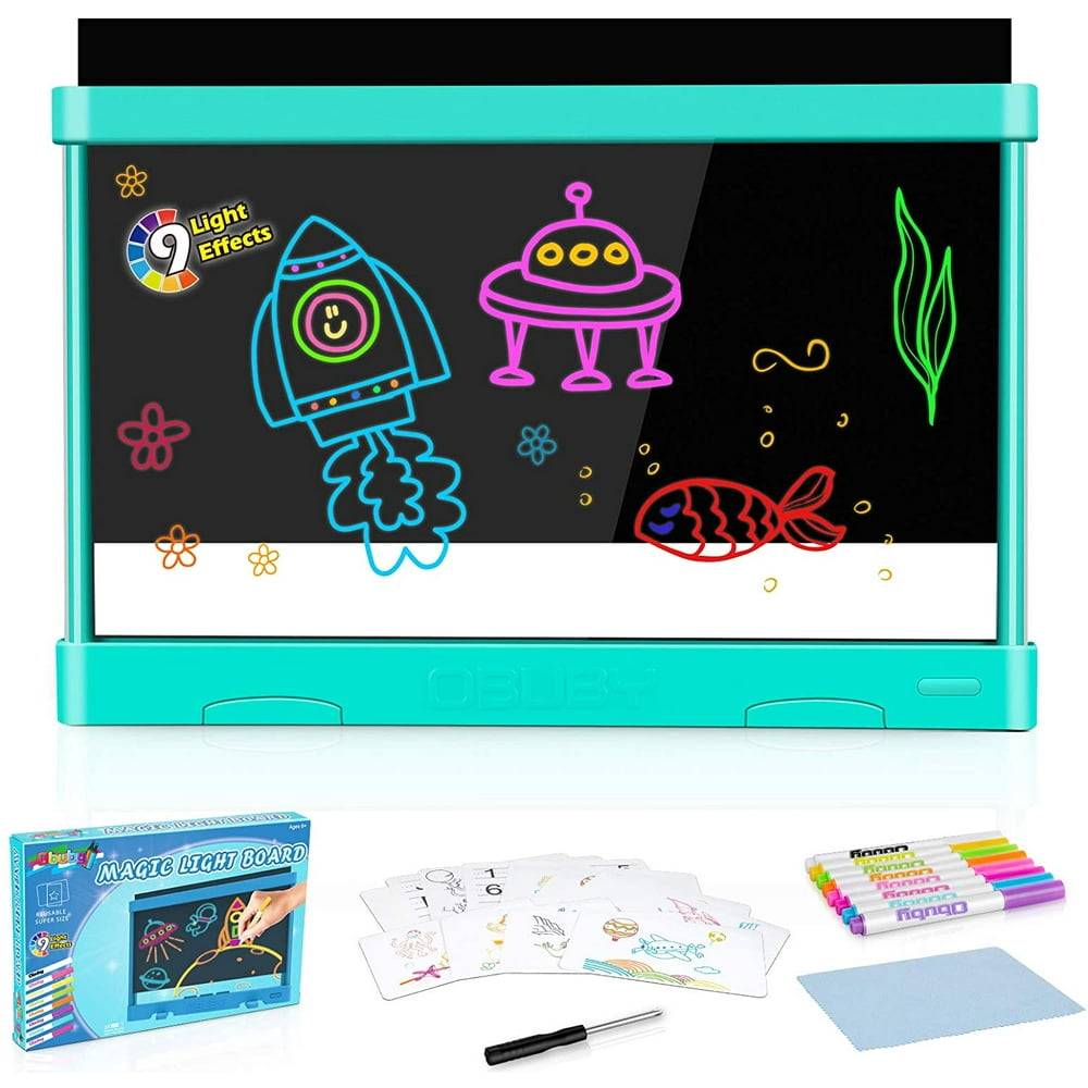 Obuby Kids Light Up Drawing Board Ultimate Magic Tracing Pad Doodle