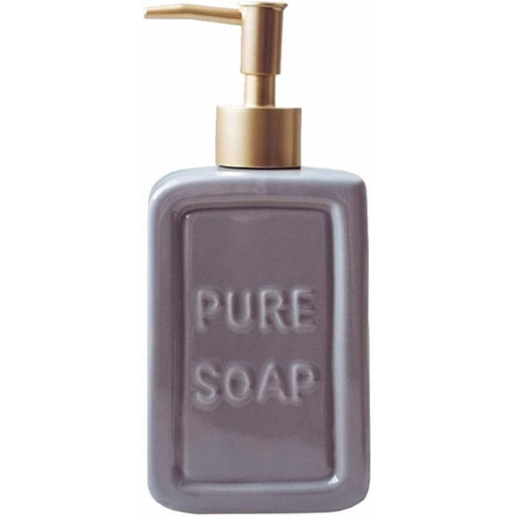 XUET Ceramics Retro Soap Dispenser Soap Bottle Lotion Bottle with Pump