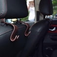 thumbnail image 2 of (Set of 4 Black) Car Storage Hooks Hooks For Back Seat Handbag Holder, 2 of 5