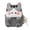 Gray, variant on Cute Cartoon Cat Plush Backpack for School Students, Adorable Kitten Bookbag with Charm Pendant, Lightweight Casual Rucksack for Laptop and Daily Campus Use, Perfect Back to School Gift