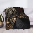 thumbnail image 3 of Yiaed Noble Style Bald Eagle Print Blanket Throw Blanket Soft Cozy Flannel Blanket for Home Bed Sofa Couch Chair-60"x50", 3 of 6