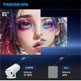 thumbnail image 4 of Mini Proyector Inteligente 4K WiFi 6 Bluetooth 5 Android Portátil 180-130 Pulgadas Piedra Clave Auto, 4 of 7