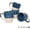 Deep Blue, variant on Set of 4 Ceramic Coffee Mugs, 16oz Reactive Glaze Tea Cups, 5 Colors Available, Dishwasher & Microwave Safe