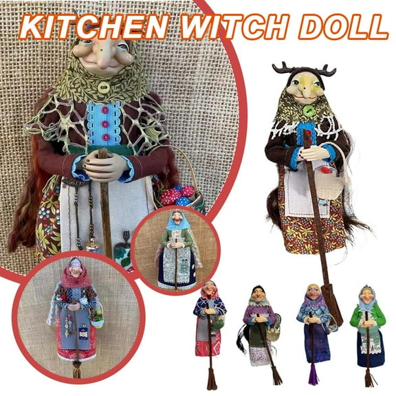 FurNest Kitchen Witch Doll, Vintage Cooking Doll, Festive Handmade Decor New Hot