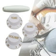 thumbnail image 6 of Colcolo 3 Pieces Guitar Single ROCKER Handle Cap Control Knobs DIY Guitar Accessories white and gold, 6 of 8