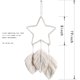 thumbnail image 2 of 1 Uds macramé pluma para colgar en la pared Boho Chic hecho a mano tejido hoja borlas decoración bohemio apartamento decoraciones tejido pared decoración arte Xemadio CZJJ-ST95, 2 of 8