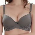 thumbnail image 6 of Hfnxid Push Up Bras for Women Seamless Underwire T-Shirt Bra Plus Size Wirless Bralettes Cozy Full Coverage Liftting Bralette, 6 of 6